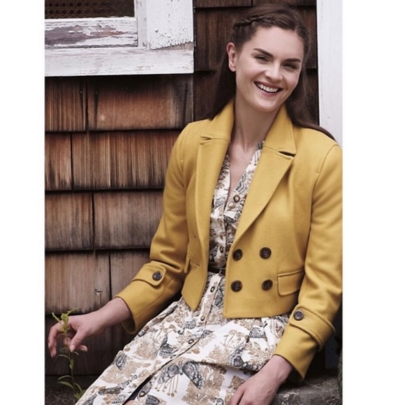 Anthropologie Cropped Wool Peacoat - Picture 2 of 16